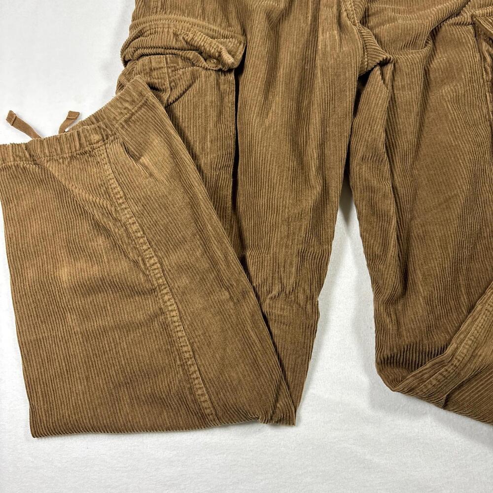 Vans Mens Pants 31 Brown Corduroy Service Cargo Loose Tapered Fit Baggy Y2K - Picture 13 of 16